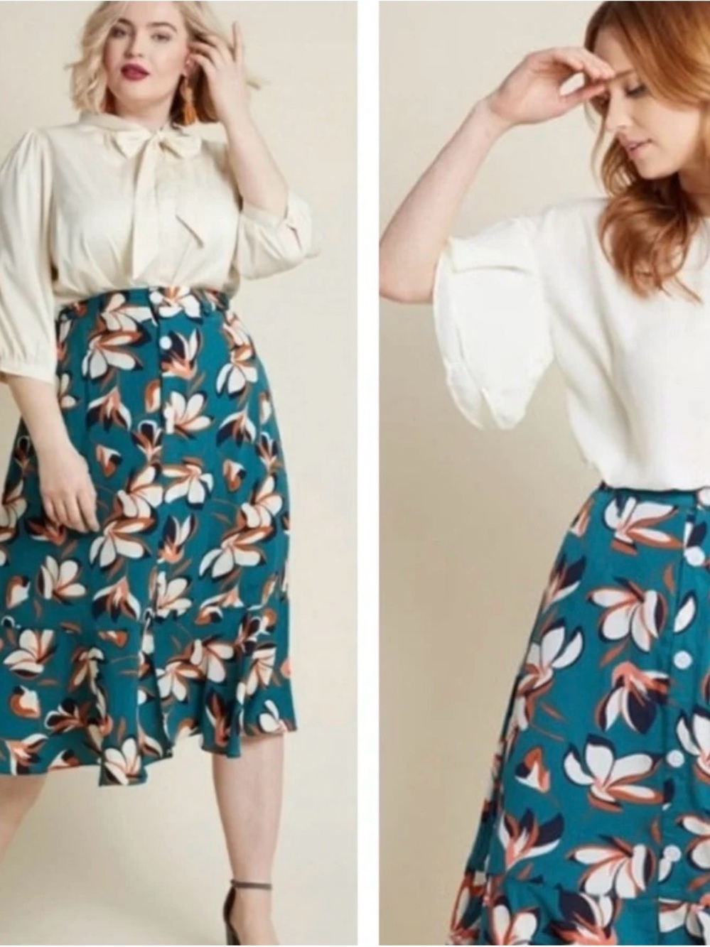 ModCloth "Radiant Array" Vintage
Inspired Floral Midi Skirt